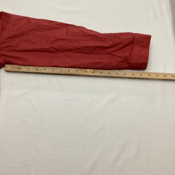 Dockers Mens Hooded Jacket Red Medium Waterproof Zip Up Windbreaker - Picture 4 of 13